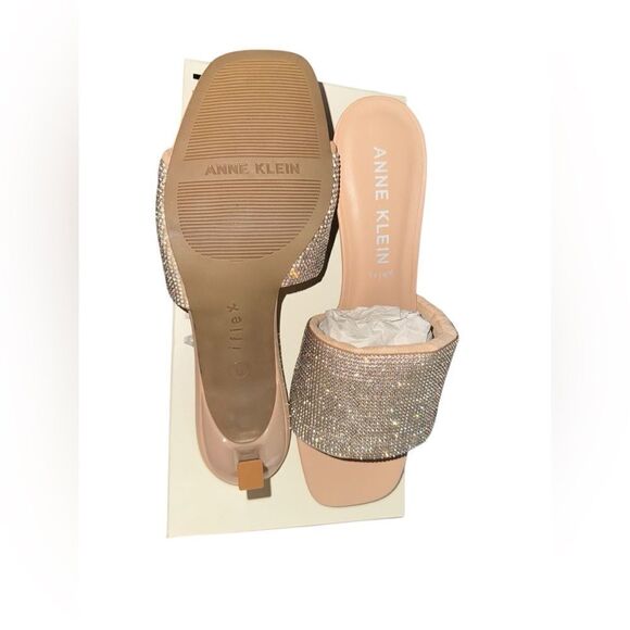 Anne Klein NIB Layda Crystal Slide Sandals Size 8 - Picture 9 of 9